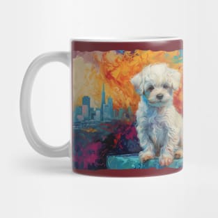 Maltese Puppy in San Francisco Mug